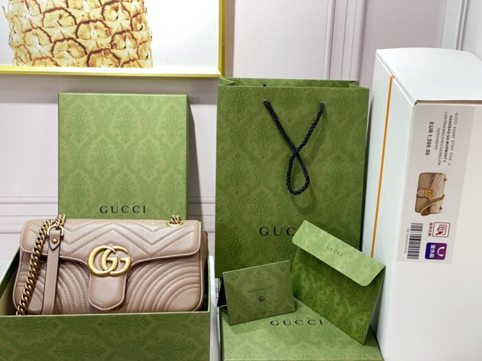 구찌 GG 마몽 마틀라세 숄더백 443497 라이트 갈색 레플리카 미러급 SA급 S급 고퀄리티 최상급 하이엔드 가방 [여성]