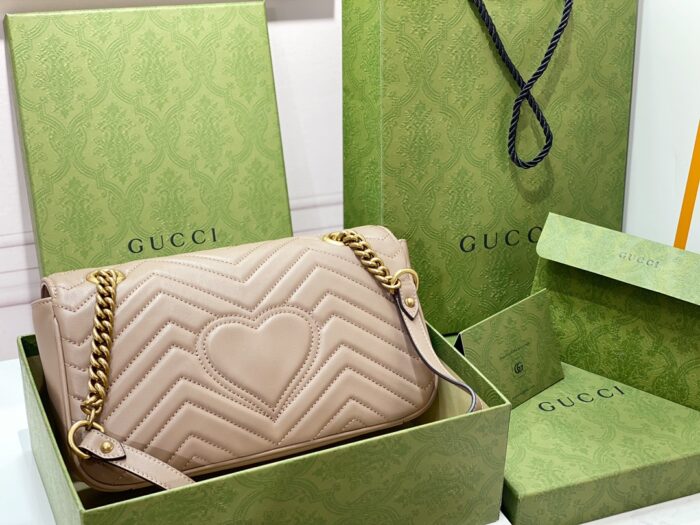 구찌 GG 마몽 마틀라세 숄더백 443497 라이트 갈색 레플리카 미러급 SA급 S급 고퀄리티 최상급 하이엔드 가방 [여성] 3