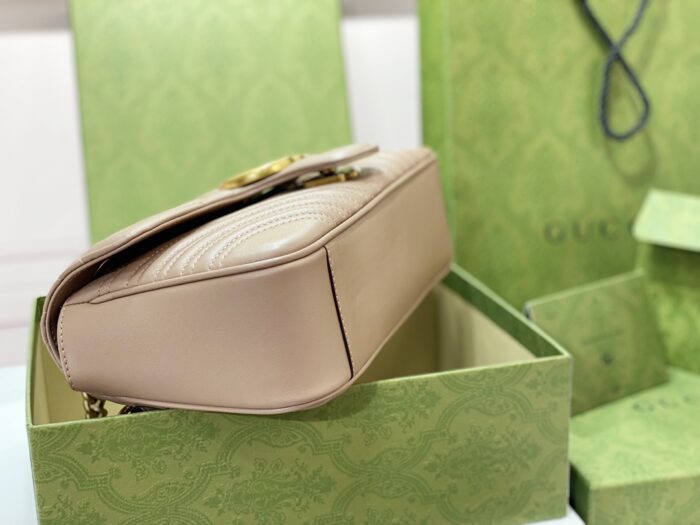 구찌 GG 마몽 마틀라세 숄더백 443497 라이트 갈색 레플리카 미러급 SA급 S급 고퀄리티 최상급 하이엔드 가방 [여성] 5