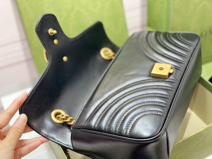 구찌 GG 마몽 마틀라세 숄더백 443497 블랙 레플리카 미러급 SA급 S급 고퀄리티 최상급 하이엔드 가방 [여성] 5