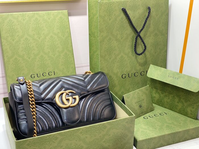 구찌 GG 마몽 마틀라세 숄더백 443497 블랙 레플리카 미러급 SA급 S급 고퀄리티 최상급 하이엔드 가방 [여성]