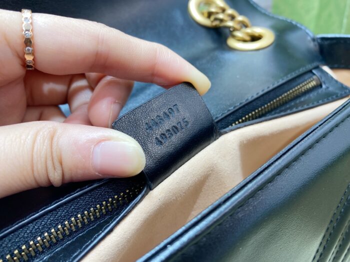 구찌 GG 마몽 마틀라세 숄더백 443497 블랙 레플리카 미러급 SA급 S급 고퀄리티 최상급 하이엔드 가방 [여성] 9