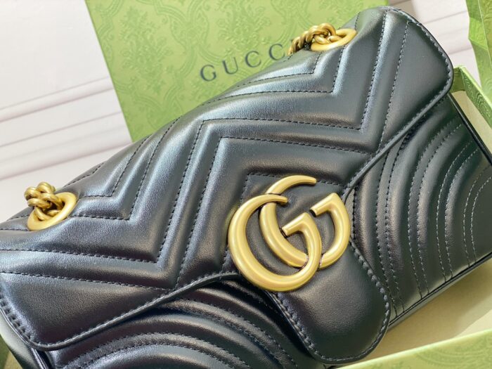 구찌 GG 마몽 마틀라세 숄더백 443497 블랙 레플리카 미러급 SA급 S급 고퀄리티 최상급 하이엔드 가방 [여성] 7
