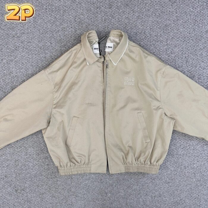 미우미우 모노그램 대미지 자켓 카키 레플리카 미러급 SA급 S급 고퀄리티 하이엔드 최상급 의류 [남성여성공용] 8