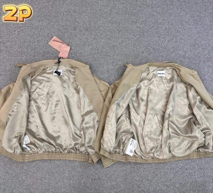 미우미우 모노그램 대미지 자켓 카키 레플리카 미러급 SA급 S급 고퀄리티 하이엔드 최상급 의류 [남성여성공용] 9