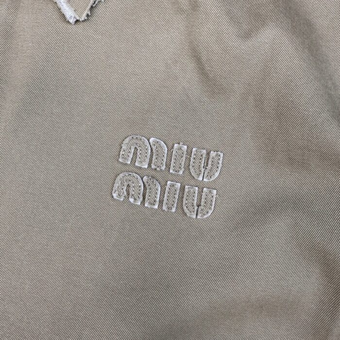 미우미우 모노그램 대미지 자켓 카키 레플리카 미러급 SA급 S급 고퀄리티 하이엔드 최상급 의류 [남성여성공용] 20