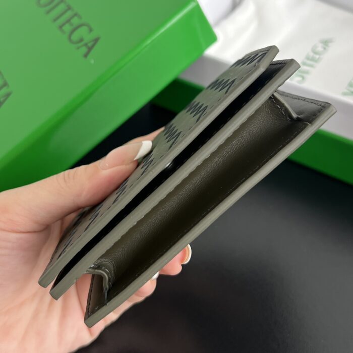 보테가베네타 인트레치아토 피콜로 명함지갑 805825 카키 그린 레플리카 미러급 SA급 S급 고퀄리티 최상급 하이엔드 지갑 [남성여성공용] 4