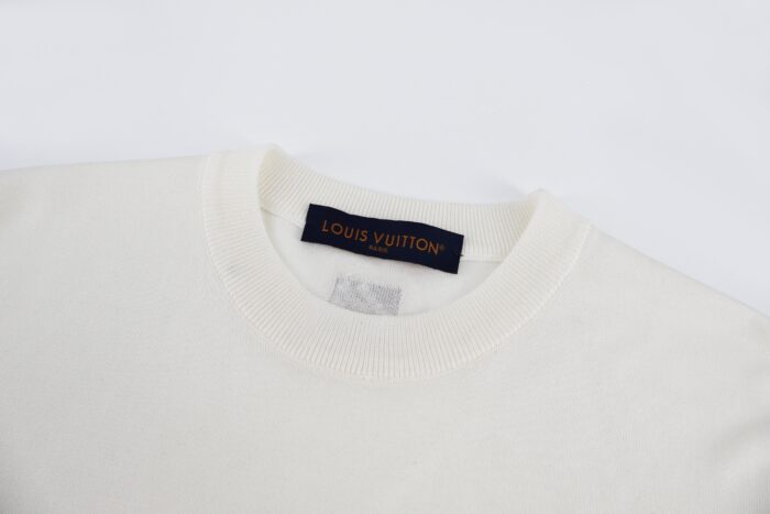 루이비통 여우 LV 자수 니트 반팔티 화이트 레플리카 미러급 SA급 S급 고퀄리티 하이엔드 최상급 의류 [남성여성공용] 5