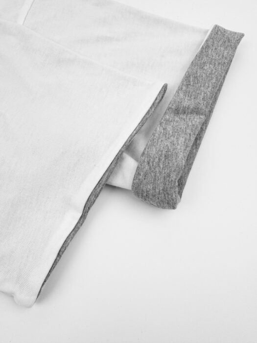 프라다 배색 양면 반팔티 화이트 그레이 레플리카 미러급 SA급 S급 고퀄리티 하이엔드 최상급 의류 [남성여성공용] 10