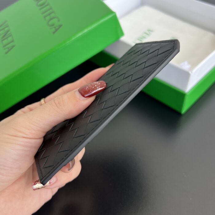 보테가베네타 인트레치아토 피콜로 버티컬 카드 케이스 블랙 레플리카 미러급 SA급 S급 고퀄리티 최상급 하이엔드 지갑 [남성여성공용] 4