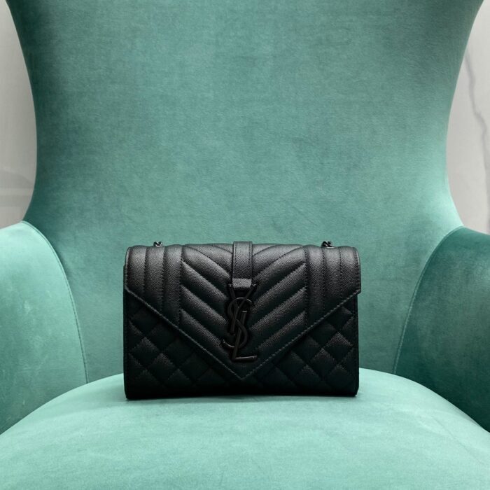 생로랑 그랑 드 뿌드르 퀼팅 가죽 ENVELOPE 스몰 600195 쏘 블랙 레플리카 미러급 SA급 S급 고퀄리티 최상급 하이엔드 가방 [여성]