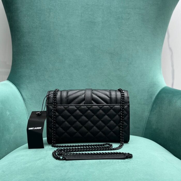 생로랑 그랑 드 뿌드르 퀼팅 가죽 ENVELOPE 스몰 600195 쏘 블랙 레플리카 미러급 SA급 S급 고퀄리티 최상급 하이엔드 가방 [여성] 2