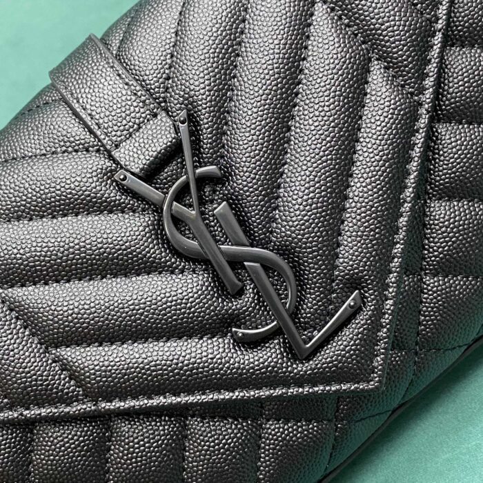 생로랑 그랑 드 뿌드르 퀼팅 가죽 ENVELOPE 스몰 600195 쏘 블랙 레플리카 미러급 SA급 S급 고퀄리티 최상급 하이엔드 가방 [여성] 6