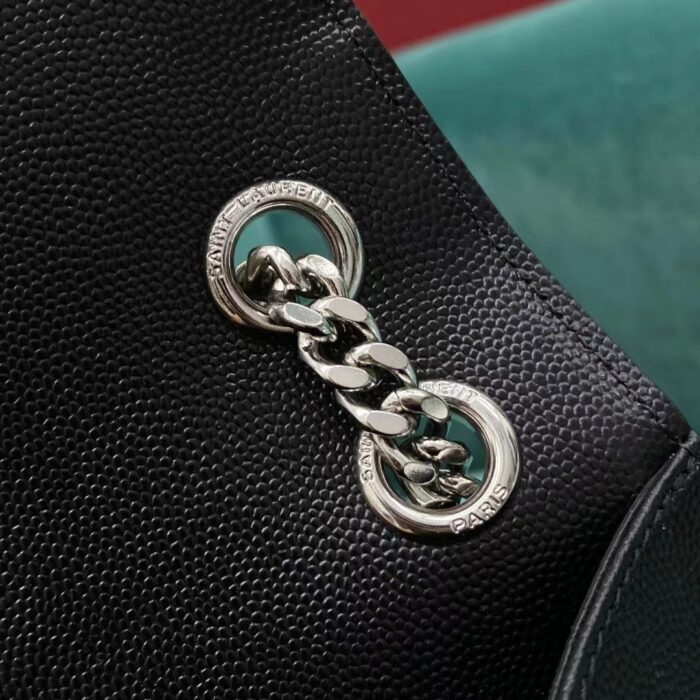 생로랑 그랑 드 뿌드르 퀼팅 가죽 ENVELOPE 미디엄 600185 블랙 은장 레플리카 미러급 SA급 S급 고퀄리티 최상급 하이엔드 가방 [여성] 7