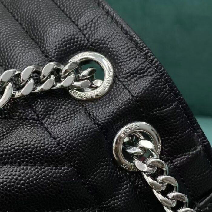 생로랑 그랑 드 뿌드르 퀼팅 가죽 ENVELOPE 미디엄 600185 블랙 은장 레플리카 미러급 SA급 S급 고퀄리티 최상급 하이엔드 가방 [여성] 9