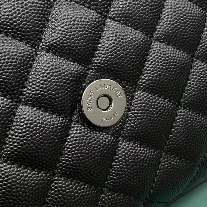 생로랑 그랑 드 뿌드르 퀼팅 가죽 ENVELOPE 미디엄 600185 쏘 블랙 레플리카 미러급 SA급 S급 고퀄리티 최상급 하이엔드 가방 [여성] 7