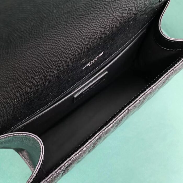 생로랑 그랑 드 뿌드르 퀼팅 가죽 ENVELOPE 미디엄 600185 쏘 블랙 레플리카 미러급 SA급 S급 고퀄리티 최상급 하이엔드 가방 [여성] 3
