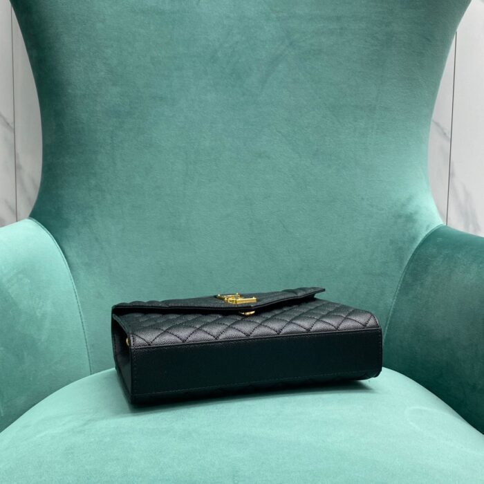 생로랑 그랑 드 뿌드르 퀼팅 가죽 ENVELOPE 미디엄 600185 블랙 금장 레플리카 미러급 SA급 S급 고퀄리티 최상급 하이엔드 가방 [여성] 5
