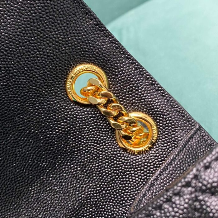 생로랑 그랑 드 뿌드르 퀼팅 가죽 ENVELOPE 미디엄 600185 블랙 금장 레플리카 미러급 SA급 S급 고퀄리티 최상급 하이엔드 가방 [여성] 8