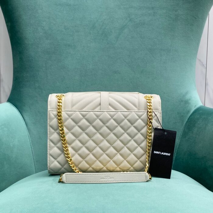 생로랑 그랑 드 뿌드르 퀼팅 가죽 ENVELOPE 미디엄 600185 화이트 레플리카 미러급 SA급 S급 고퀄리티 최상급 하이엔드 가방 [여성] 2