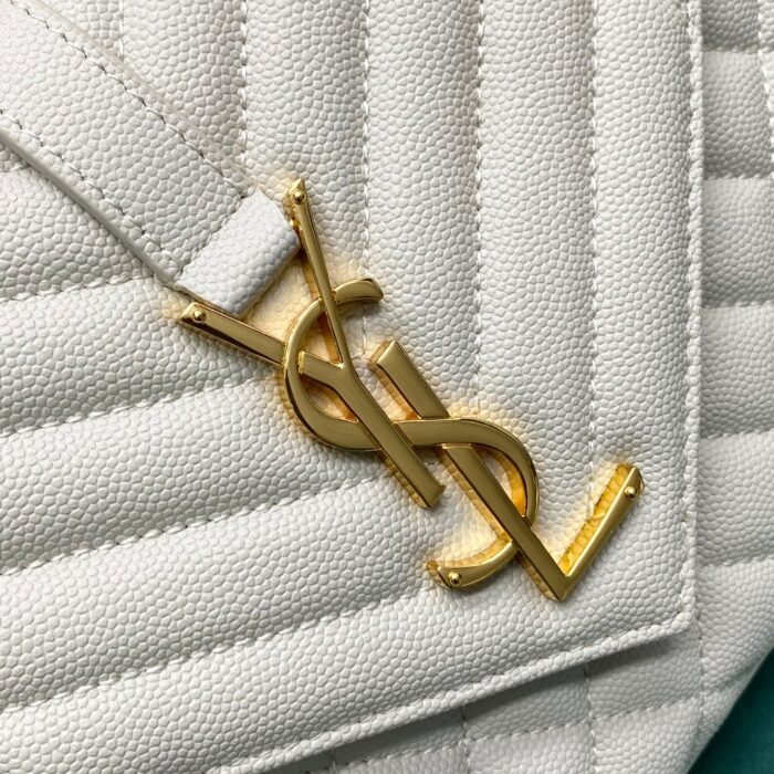 생로랑 그랑 드 뿌드르 퀼팅 가죽 ENVELOPE 미디엄 600185 화이트 레플리카 미러급 SA급 S급 고퀄리티 최상급 하이엔드 가방 [여성] 7