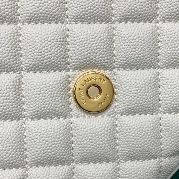 생로랑 그랑 드 뿌드르 퀼팅 가죽 ENVELOPE 미디엄 600185 화이트 레플리카 미러급 SA급 S급 고퀄리티 최상급 하이엔드 가방 [여성] 8