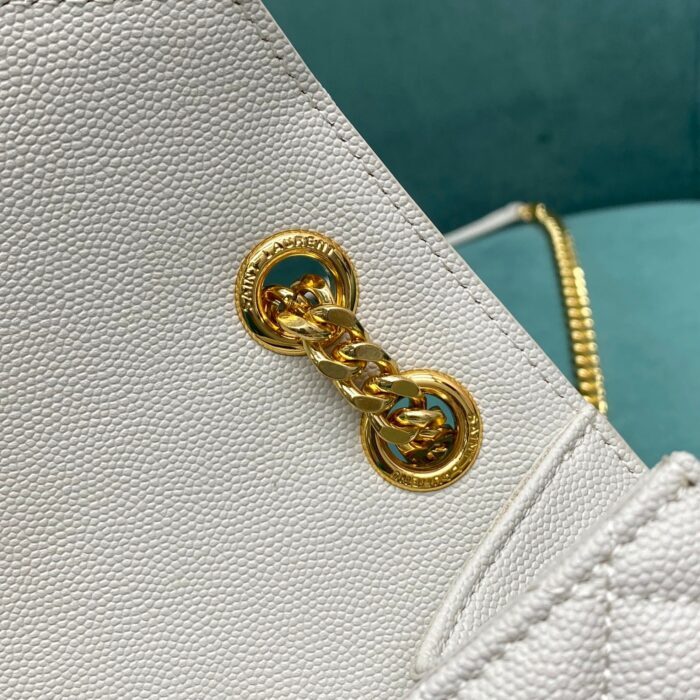 생로랑 그랑 드 뿌드르 퀼팅 가죽 ENVELOPE 미디엄 600185 화이트 레플리카 미러급 SA급 S급 고퀄리티 최상급 하이엔드 가방 [여성] 10