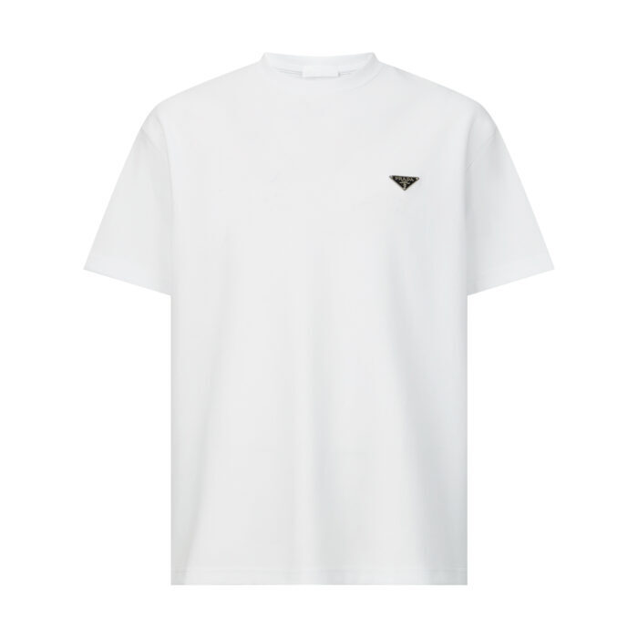 프라다 메탈 삼각로고 순색 반팔티 화이트 레플리카 미러급 SA급 S급 고퀄리티 하이엔드 최상급 의류 [남성여성공용] 3