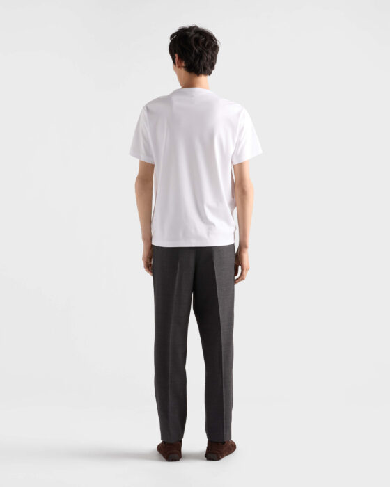 프라다 메탈 삼각로고 순색 반팔티 화이트 레플리카 미러급 SA급 S급 고퀄리티 하이엔드 최상급 의류 [남성여성공용] 2