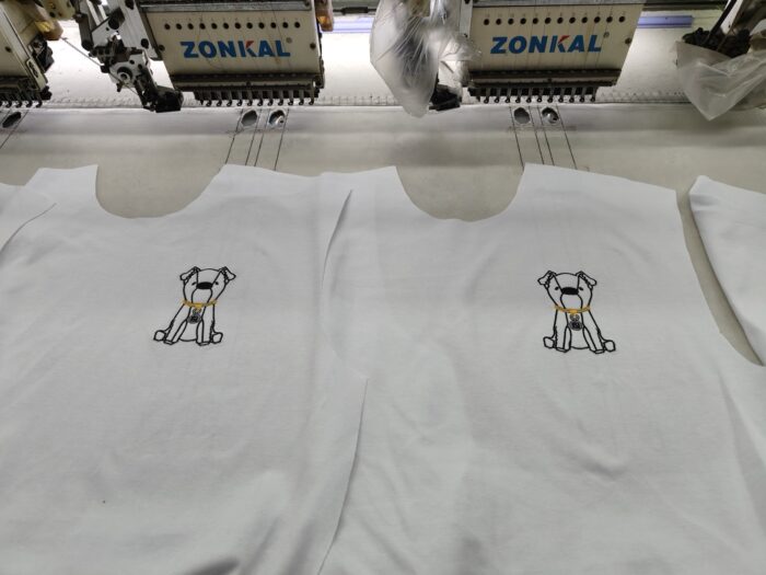 펜디 강아지 자수 단색 반팔티 화이트 레플리카 미러급 SA급 S급 고퀄리티 하이엔드 최상급 의류 [남성여성공용] 3