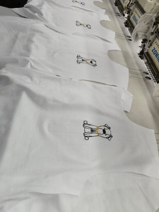 펜디 강아지 자수 단색 반팔티 화이트 레플리카 미러급 SA급 S급 고퀄리티 하이엔드 최상급 의류 [남성여성공용] 5