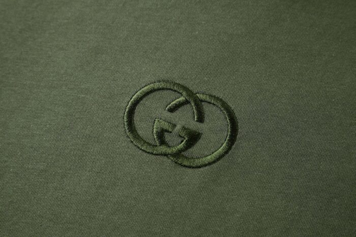 구찌 GG 인터로킹 자수 코튼 저지 반팔티 그린 레플리카 미러급 SA급 S급 고퀄리티 하이엔드 최상급 의류 [남성여성공용] 11