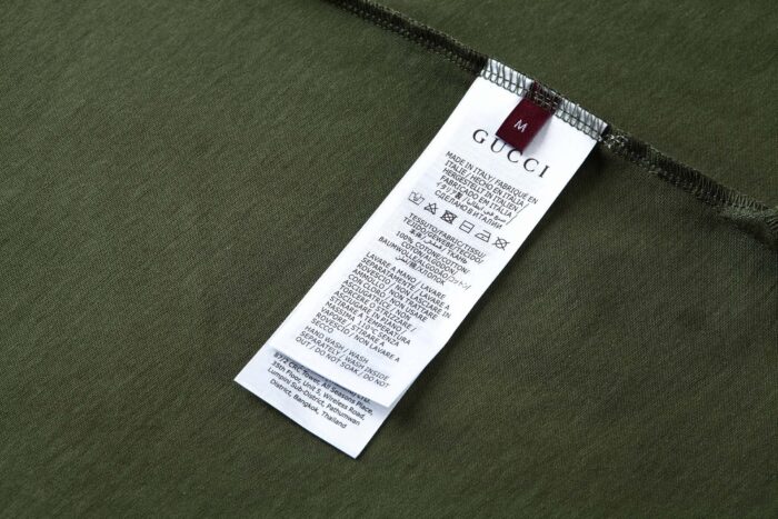 구찌 GG 인터로킹 자수 코튼 저지 반팔티 그린 레플리카 미러급 SA급 S급 고퀄리티 하이엔드 최상급 의류 [남성여성공용] 13