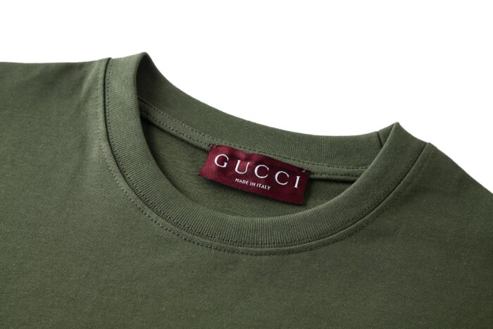 구찌 GG 인터로킹 자수 코튼 저지 반팔티 그린 레플리카 미러급 SA급 S급 고퀄리티 하이엔드 최상급 의류 [남성여성공용] 7