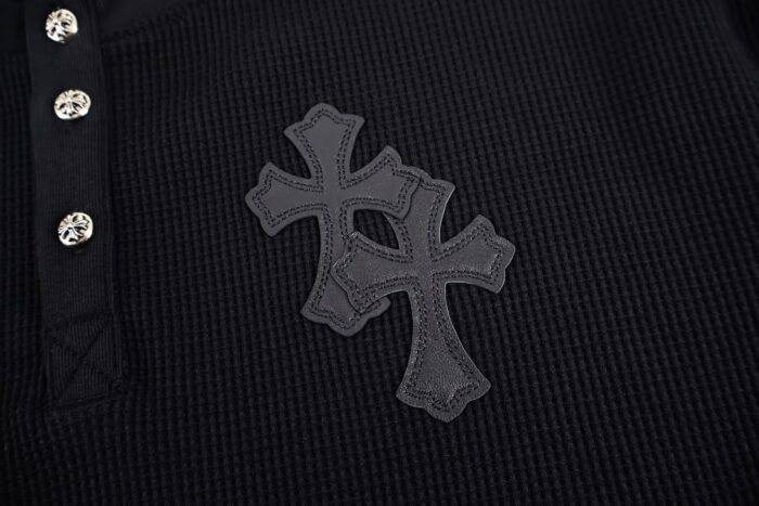 크롬하츠 레더 십자가 와플 긴팔티 블랙 레플리카 미러급 SA급 S급 고퀄리티 하이엔드 최상급 의류 [남성여성공용] 10