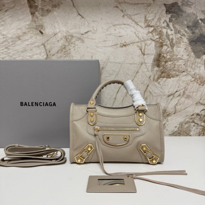 발렌시아가 르 시티 미니 백 골드 베이지 샤이니 골드 장식 레플리카 미러급 SA급 S급 고퀄리티 최상급 하이엔드 가방 [여성]