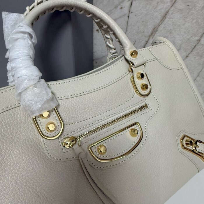 발렌시아가 르 시티 미디엄 백 골드 아이보리 샤이니 골드 장식 레플리카 미러급 SA급 S급 고퀄리티 최상급 하이엔드 가방 [여성] 6