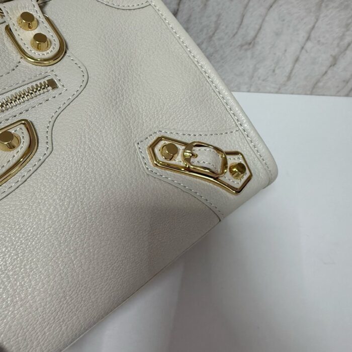 발렌시아가 르 시티 미디엄 백 골드 아이보리 샤이니 골드 장식 레플리카 미러급 SA급 S급 고퀄리티 최상급 하이엔드 가방 [여성] 7