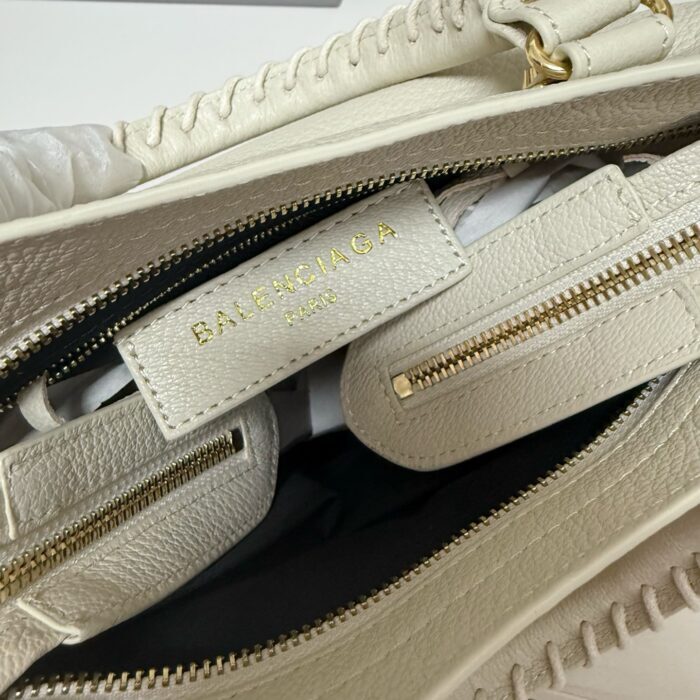 발렌시아가 르 시티 미디엄 백 골드 아이보리 샤이니 골드 장식 레플리카 미러급 SA급 S급 고퀄리티 최상급 하이엔드 가방 [여성] 8