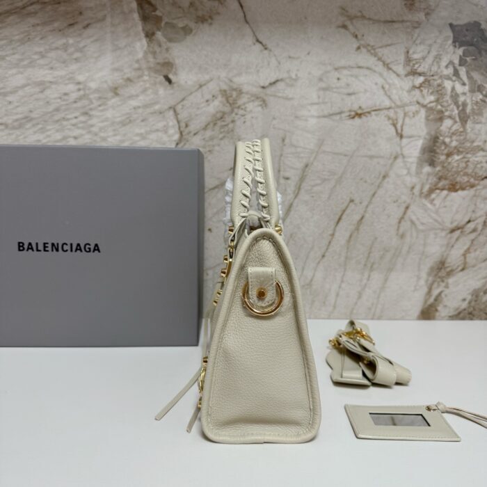 발렌시아가 르 시티 미디엄 백 골드 아이보리 샤이니 골드 장식 레플리카 미러급 SA급 S급 고퀄리티 최상급 하이엔드 가방 [여성] 4