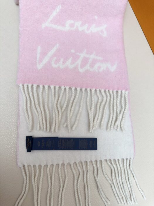 루이비통 모노그램 양색 스카프 핑크 화이트 면양털 58% 42%알파카 레플리카 미러급 SA급 S급 고퀄리티 최상급 하이엔드 [남성여성공용] 8