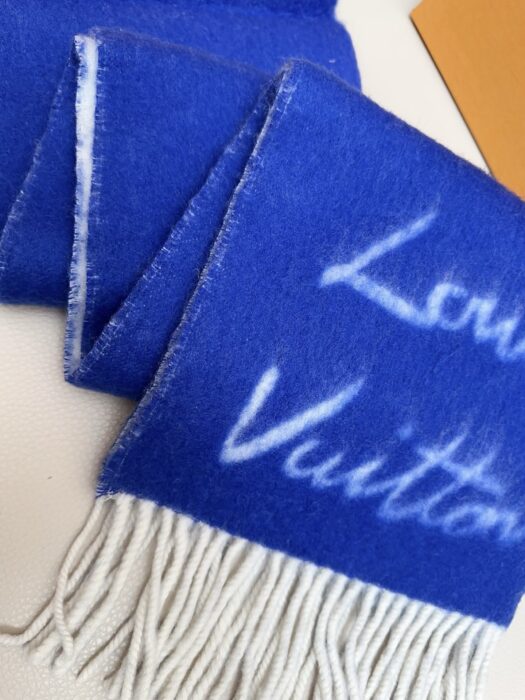 루이비통 모노그램 양색 스카프 블루 화이트 면양털 58% 42%알파카 레플리카 미러급 SA급 S급 고퀄리티 최상급 하이엔드 [남성여성공용] 6