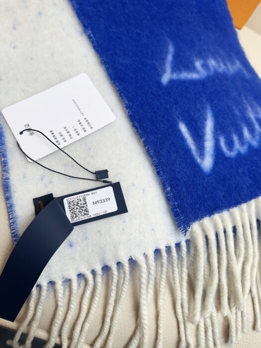 루이비통 모노그램 양색 스카프 블루 화이트 면양털 58% 42%알파카 레플리카 미러급 SA급 S급 고퀄리티 최상급 하이엔드 [남성여성공용] 8
