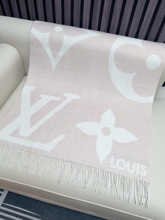 루이비통 점보 LV 플라워 캐시미어 태슬 스카프 핑크 레플리카 미러급 SA급 S급 고퀄리티 최상급 하이엔드 [남성여성공용] 4