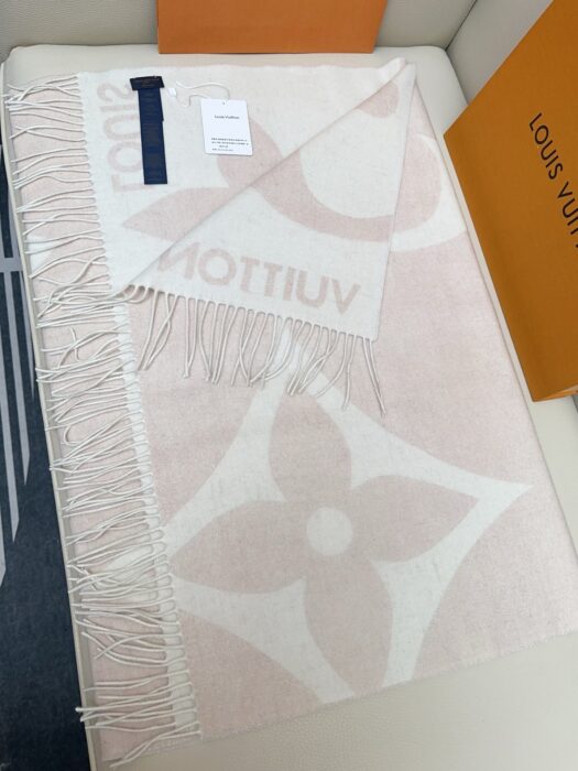 루이비통 점보 LV 플라워 캐시미어 태슬 스카프 핑크 레플리카 미러급 SA급 S급 고퀄리티 최상급 하이엔드 [남성여성공용] 3