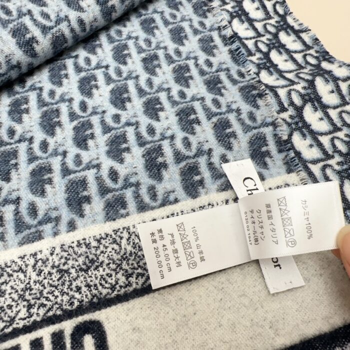 디올 오블리크 자카드 캐시미어 스카프 블루 레플리카 미러급 SA급 S급 고퀄리티 최상급 하이엔드 [남성여성공용] 8