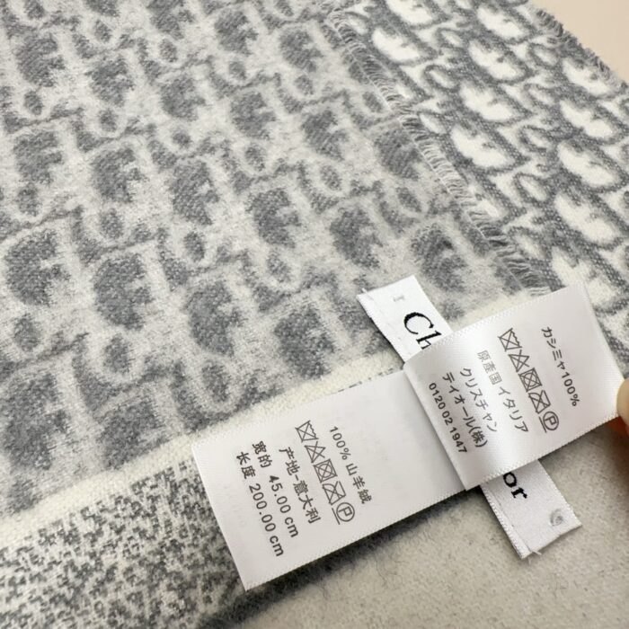 디올 오블리크 자카드 캐시미어 스카프 그레이 레플리카 미러급 SA급 S급 고퀄리티 최상급 하이엔드 악세사리 [남성여성공용] 8