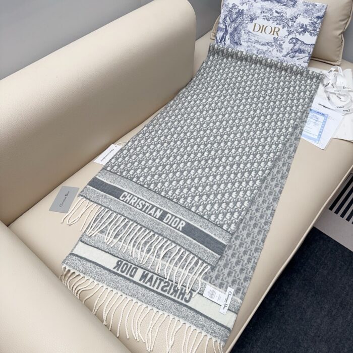 디올 오블리크 자카드 캐시미어 스카프 그레이 레플리카 미러급 SA급 S급 고퀄리티 최상급 하이엔드 악세사리 [남성여성공용] 2