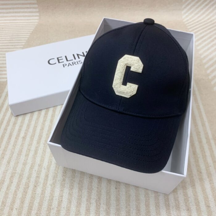 셀린느 레플리카 이니셜 C 로고 코튼 베이스볼 볼캡 2