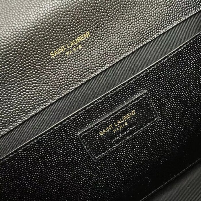 생로랑 그랑 드 뿌드르 엠보스 레더 골드 모노그램 케이트 미디움백 골드 체인 스트랩 블랙 364021 레플리카 미러급 SA급 S급 고퀄리티 최상급 하이엔드 가방 [여성] 12